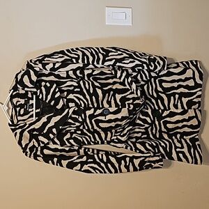 Dennis Basso Women's Animal Print Jacket Size XS‎